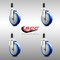 Service Caster 5 Inch 316SS Blue Polyurethane Swivel 1-1/4 Inch Expanding Stem Caster Set SCC SCC-SS316EX20S514-PPUB-BLUE-114-4 - alternate 5